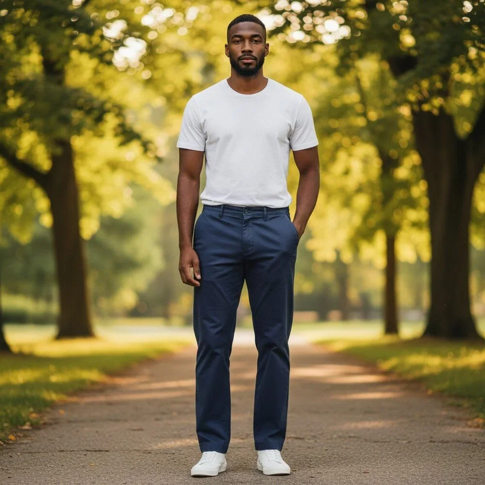 L.L. BEAN Men's EUC Comfort Stretch Chino Pants Navy | Size 40‎ X 29